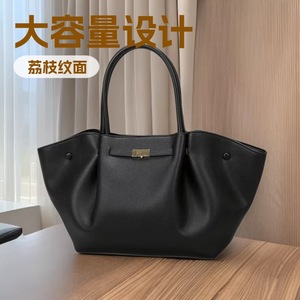 Large Capacity Lychee Pattern Tote Bag Dumpling Shape Water Resistant Everyday Use Women's Handbag - Product Image 5