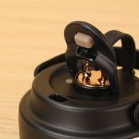 Thermos Professionnel de 750 ml en Acier Inoxydable 304, Tasse en Céramique Tri-Mode avec Paille Rétractable, Couvercle à Bascule et Large Ouverture, Poignée OEM