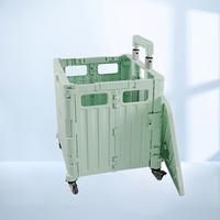 Chariot de rangement pliable et portable grande capacité pour la pêche, les activités de plein air et le camping