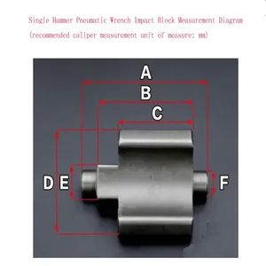 Bloc de frappe pneumatique pour clé à air comprimé Nouveau Accessoires originaux Bloc de frappe pour clé pneumatique Bloc excentrique Tous les modèles sont <span class=keywords><strong>C</strong></span> - Product Image 2