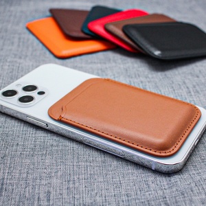 Boshiho Wholesale Custom Design Genuine Leather Slim Rifd Business Credit <b>Card</b> <b>Holder</b> Wallet Phone Magnet <b>Card</b> <b>Holder</b> - Product Image 5