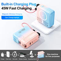 Nuevo Banco de Energía Inalámbrico Magnético de 45W y 15000mah con Carga Rápida y Cable Integrado, Llegada en 2026