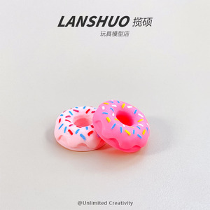 Miniaturas de Donuts de Resina, Adornos Artesanales Multicolores, Decoración Realista en 3D para el Hogar, Primavera 2026 - Product Image 3