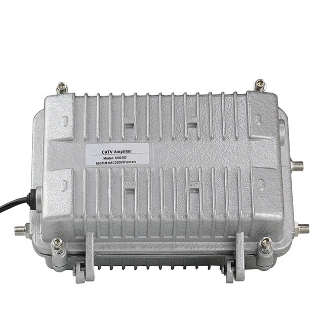 32dB~38dB Gain 5~862MHz Coaxial FTTH CATV Trunk Signal Amplifier 2-way Outdoor 110V amplificador 110 catv
