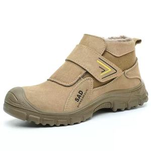 Winter Welder Safety Shoes Fleece Lined <strong>Warm</strong> <strong>Work</strong> <strong>Boots</strong> Steel Toe Anti-smash Fire Resistant Spark Proof Puncture Proof <strong>Boots</strong> - Product Image 2