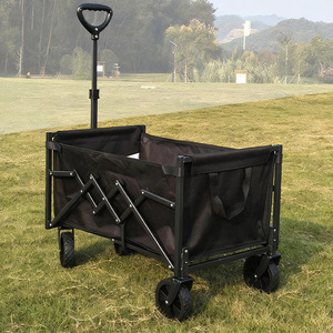 Práctico <span class=keywords><strong>y</strong></span> conveniente Carro de mano para pícnic al aire libre con <span class=keywords><strong>cuatro</strong></span> ruedas plegables de gran capacidad Material de tela Oxford Carro de mano plegable - Product Image 1