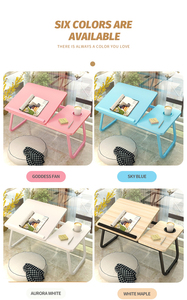 โต๊ะคอมพิวเตอร์พับได้แบบมัลติฟังก์ชั่น, โต๊ะในหอพักโน๊ตบุ๊คขนาดเล็กโต๊ะปิกนิกถาดวางบนเตียงแล็ปท็อป - Product Image 6