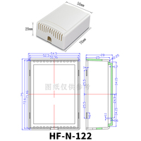 Boîtier de jonction en plastique IP54, petit, personnalisé, pour projet de haut-parleur électronique, boîtier en plastique ABS, boîte de jonction