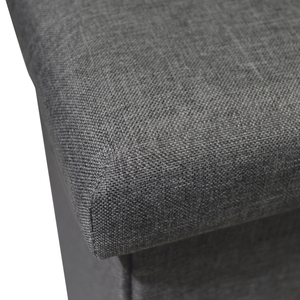 <span class=keywords><strong>Bailey</strong></span> diseño de botón de tela plegable de almacenamiento otomana - Product Image 4