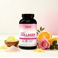 Comprimés de Super Collagène OEM Marque Privée 270 Unités Vitamine C Biotine Approvisionnement en Gros Marque Personnalisée