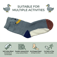 Chaussettes de sport amusantes en coton peigné, design personnalisé, couleurs variées, fabrication artisanale, haute qualité, respirantes, confortables, chaussettes jacquard