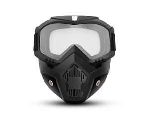 <span class=keywords><strong>Masque</strong></span> de Moto Rétro Style <span class=keywords><strong>Harley</strong></span> avec Lunettes de Conduite, <span class=keywords><strong>Masque</strong></span> <span class=keywords><strong>Harley</strong></span> Pare-brise pour Véhicule Tout-terrain et Casque de Sport - Product Image 5