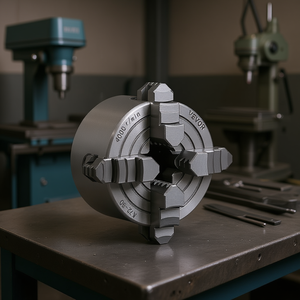 Mandril de torno autocentrante Vevor de 4 mordazas, 80 mm, cono M2, 4000 RPM, para taladradora, fresadora, mandril manual de acero - Product Image 2