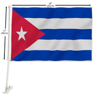 Bannière personnalisée drapeau de Cuba drapeaux nationaux cubains avec œillets en laiton 3X5 pieds drapeau de Cuba