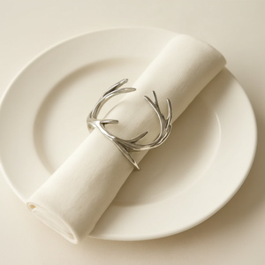 Meilleures ventes, élégant anneau de serviette en métal, accessoire de table décoratif pour les événements de restauration, les mariages, les fêtes, décoration d'intérieur élégante - Product Image 1