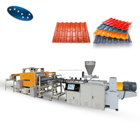 Machine d'extrusion de tuile trapézoïdale ignifuge en PVC Sevenstars Machine de fabrication de tuile ondulée en plastique PVC étanche