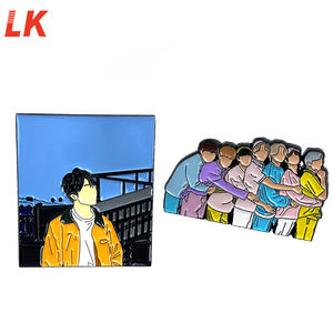 Kpop สินค้าสี่เหลี่ยมผืนผ้าขนาดใหญ่ที่กำหนดเองมี Bangtan บอยพินเกาหลี - Product Image 5