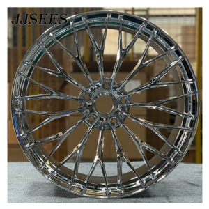 Rines Forjados JJSEES 5x112 de 24, 23, 22 y 21 Pulgadas, Rines de Aleación de Lujo con Acabado Cepillado y Múltiples Radios para Rolls Royce Cullinan y Phantom - Product Image 3