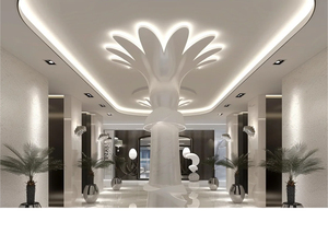 Columna Romana Decorativa GRG Personalizada con Capitel para Vestíbulo de Hotel de Lujo, Villa o Exteriores - Product Image 6
