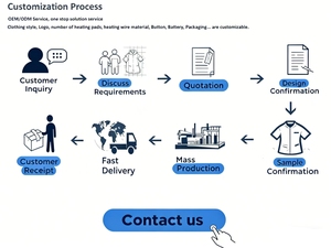 Gilet chauffant pour homme avec capuche chauffante rétractable, vêtement chauffant électrique léger - Product Image 5