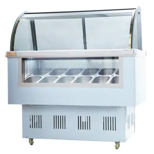 Lvke 12 플레이트 아이스크림 냉동고 편의점 커피 차가운 음료 냉동 장비 아이스 머신 디스플레이 캐비닛