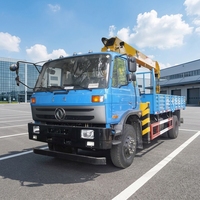 Camion grue à flèche télescopique Dongfeng 4x2 6-10 tonnes moteur à engrenages moteur noyau de roulement moteur de boîte de vitesses haute efficacité 9.3m levage