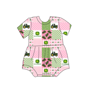 Bebek Giysileri 0-2Y Yaz Unisex Tulum Tulumlar Damalı Baskı Spandex Bambu Elyaf Fermuar Kapatma Yıkanabilir Rahat Kısa - Product Image 5