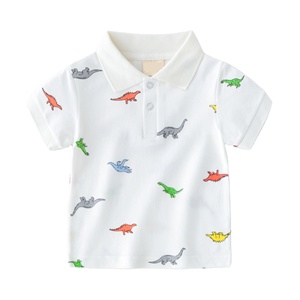 Camisetas para Niños, Camisetas de Algodón de Manga Corta con Cuello Polo para Niños - Product Image 2