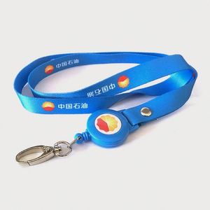 <b>Polyester</b> Sublimation Heat Transfer Printing Neck Keychain ID Card Badge Holder Custom <b>Lanyard</b> - Product Image 4