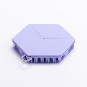 New Silicone Bath & Shampoo <b>Brush</b>, Soft Bristles Facial & Body Cleansing <b>Brush</b>, Gentle Skin Massage, Deep Clean - Product Image 5