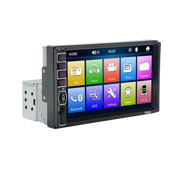 1Din 7 Inch Universal Car Radio MP5 Multimedia Player Auto Radio Car Stereo Headunit With BT Remote Control Car Mp5 Dvd Player
