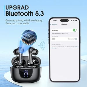 Auricolari TWS S42A 2024 Nuovi V5.3 Wireless per Gaming e Sport con Controllo Vocale ENC, Doppio Microfono, Impermeabili, Chipset JL - Product Image 3