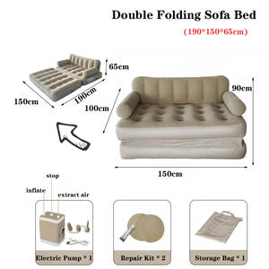 Canapé Gonflable Automatique d'Extérieur Moderne, Lit d'Air Portable de Camping, <span class=keywords><strong>Matelas</strong></span> Gonflable Pliable pour Maison et Tapis de Couchage - Product Image 5