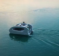 Bateau ponton pliable gonflable solaire ELECTRICAT, bateau de plaisance à énergie solaire, bateau de ponton à propulsion amusante