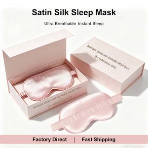 Masque de <span class=keywords><strong>sommeil</strong></span> en satin avec logo personnalisé CM, vente en gros, étiquette privée, masque pour les yeux en soie personnalisé pour le <span class=keywords><strong>sommeil</strong></span> avec emballage personnalisé, coffrets cadeaux - Product Image 1