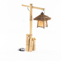 Lanterne en bambou écologique japonaise, à suspendre, pour intérieur/extérieur, maison de thé chinoise, couloir, art paysager, lampes de restaurant, jardin