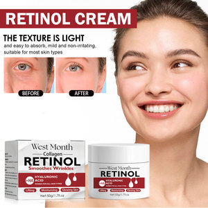 Crema rassodante retinolo ovest e mese 50ml Anti-invecchiamento idratante schiarente rughe crema antirughe con certificato GMP - Product Image 2
