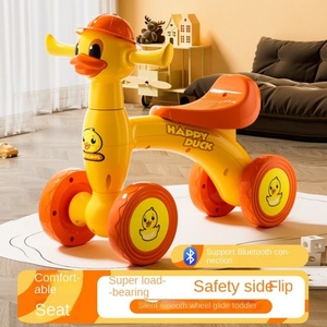 Coches de juguete para niños de 1 a <span class=keywords><strong>4</strong></span> años, sin pedales, con <span class=keywords><strong>4</strong></span> ruedas, impulsados por los pies, para exteriores, bicicleta de equilibrio deslizante para bebés - Product Image 5