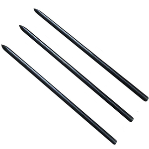 Piquet en acier rond moderne et durable de 12 à 72 pouces avec trous pour coffrages en béton - Product Image 3
