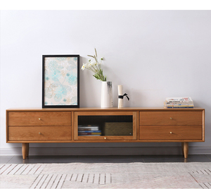 Unidad de Medios de <span class=keywords><strong>TV</strong></span> para sala de estar, centro de entretenimiento de madera sólida, diseño moderno de estilo japonés - Product Image 4