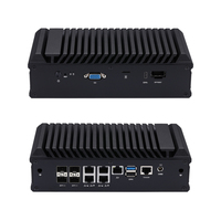 Kansung 4 * SFP + y 5*2,5G LAN Soft Router Intel Atom C3758R Denverton Procesador Pfsense Firewall Server Mini PC