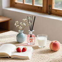 Diffuseur à bâtonnets 100 ml aux fruits, best-seller, avec huiles essentielles naturelles, parfum d'ambiance pour la maison, la chambre et le bureau, désodorisant.