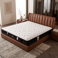 Matelas haut de gamme personnalisé en mousse à mémoire de forme, compressé, avec ressorts ensachés doubles, pour lits Queen et King Size