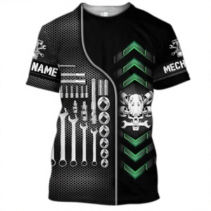 Camisetas de hombre al por mayor a bajo precio de fábrica, camisetas casuales con personalidad, camiseta con estampado digital 3D de destornillador, manga corta. - Product Image 4