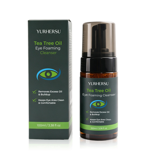 Espuma hidratante y calmante para el contorno de ojos con aceite de árbol de té natural, extracto de pepino y aceite de coco para el cuidado de la piel en casa (venta al por mayor) - Product Image 4