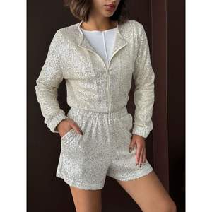 Topshow Women's Stone <b>Sequin</b> Wrap <b>Jacket</b> Wholesale Product - Product Image 3