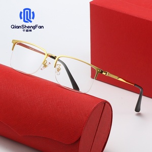 Nuevas Gafas de Sol de Media Montura <span class=keywords><strong>para</strong></span> Hombre de Negocios, Protección UV400 <span class=keywords><strong>para</strong></span> Miopía, Gafas Ópticas, Protección Solar - Product Image 3