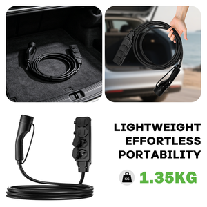สายเคเบิล E-mingze V2L สำหรับรถยนต์ไฟฟ้า ปลั๊กจ่ายไฟด้านข้าง หัวชาร์จ EV แบบ Type2 16A ช่องเสียบ EU สถานีไฟฟ้ากลางแจ้ง รุ่นใหม่ - Product Image 4
