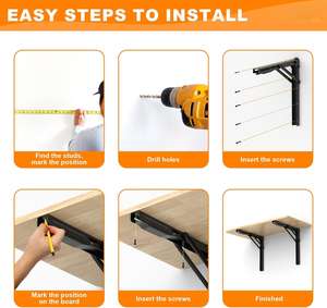 <span class=keywords><strong>Banco</strong></span> <span class=keywords><strong>de</strong></span> <span class=keywords><strong>Trabajo</strong></span> <span class=keywords><strong>Plegable</strong></span> Resistente para Montar en la <span class=keywords><strong>Pared</strong></span>, Mesa <span class=keywords><strong>Plegable</strong></span> con Capacidad <span class=keywords><strong>de</strong></span> 550 lb para Garaje o Taller - Product Image 4