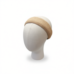 Diadema elástica de punto ancho con diseño de paja PP para mujer, a la moda, informal, de color sólido, buena elasticidad - Product Image 2